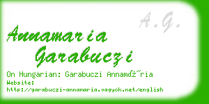 annamaria garabuczi business card